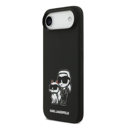 Karl Lagerfeld Liquid Silicone K&CH Sketch MagSafe Case for Apple iPhone 17 Air KLHMP17MSKCGRGOK 3666339497781