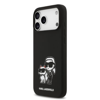 Karl Lagerfeld Ringstand Karl and Choupette MagSafe Case for Apple iPhone 17 Pro Max KLHMP17XSKCGRGOK 3666339497804