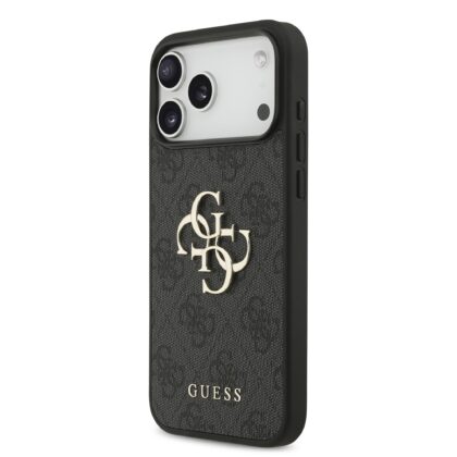 Guess PU 4G Metal Logo Strap Case for Apple iPhone 17 Pro Max GUHCP17XP4GMGSK 3666339526221