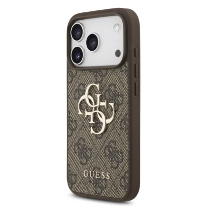 Guess PU 4G Metal Logo Strap Case for Apple iPhone 17 Pro GUHCP17LP4GMGSW 3666339526252