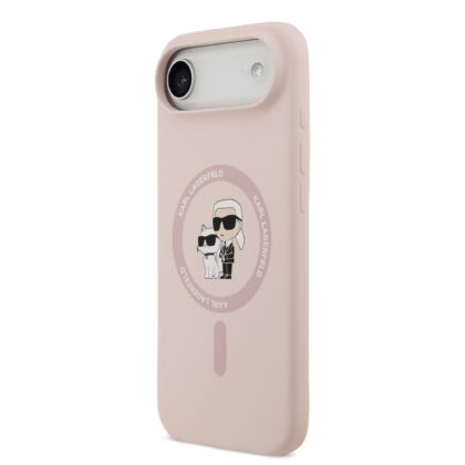 Karl Lagerfeld Liquid Silicone Karl and Choupette MagSafe Case for Apple iPhone 17 Air KLHMP17MSCMKCRHP 3666339549428