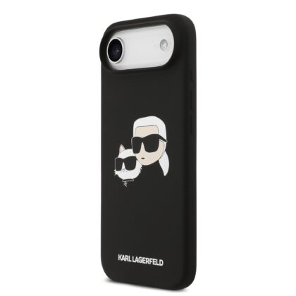 Karl Lagerfeld Liquid Silicone Double Heads MagSafe Case for Apple iPhone 17 Air KLHMP17MSKCHPPLK 3666339549466