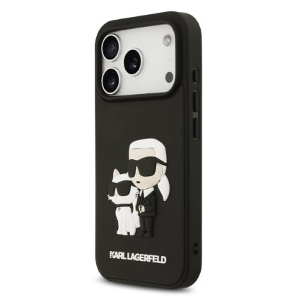 Karl Lagerfeld 3D Rubber Double Heads Case for Apple iPhone 17 Pro KLHCP17L3DRKCNK 3666339549718
