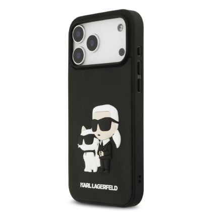 Karl Lagerfeld 3D Rubber Double Heads Case for Apple iPhone 17 Pro Max KLHCP17X3DRKCNK 3666339549725
