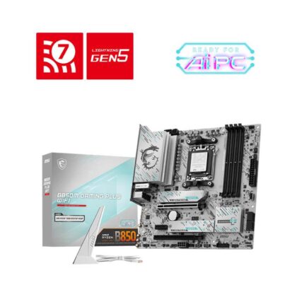 Mainboard MSI AMD B850 SAM5 Micro-ATX Memory DDR5 Memory slots 4 B850MGAMINGPLUSWIFI  B850M GAMING PLUS WIFI 4711377347570