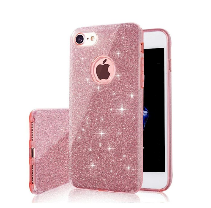 Mocco Glitter 3in1 Back Case for Apple iPhone 17 Pro MO-GLI-IP-17PR-PI 4752168153871