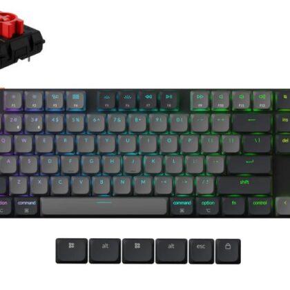 KEYBOARD WRL K1 RGB/BLACK K1X-H1 KEYCHRON  K1X-H1 4895248888666