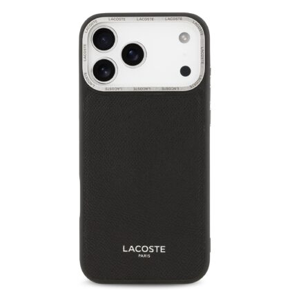 Lacoste PU Leather Champs Elysees MagSafe Case for Apple iPhone 17 Pro Max LCHMP17XPCESK 3666339510220