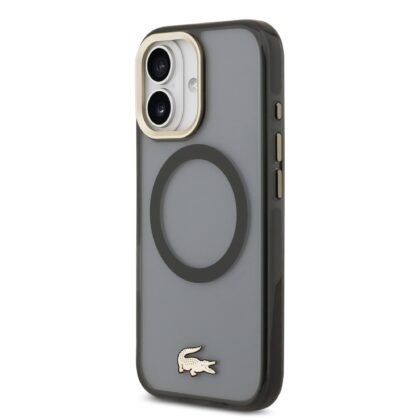 Lacoste PC/TPU Frosted Finish Gold Logo MagSafe Case for Apple iPhone 17 LCHMP17SUFWAK 3666339512354