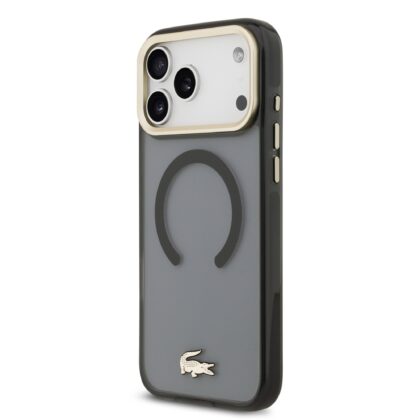 Lacoste PC/TPU Frosted Finish Gold Logo MagSafe Case for Apple iPhone 17 Pro Max LCHMP17XUFWAK 3666339512385