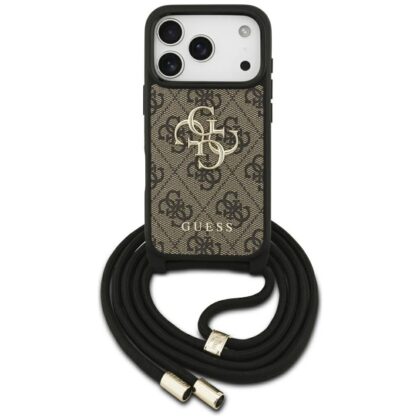 Guess HC 4G PU Big Logo Cord Stap Crossbody Case for Apple iPhone 17 Pro GUHCP17LP4GMGCRW 3666339526795