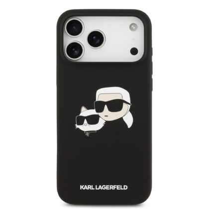 Karl Lagerfeld Liquid Silicone Double Heads MagSafe Case for Apple iPhone 17 Pro Max KLHMP17XSKCHPPLK 3666339549480