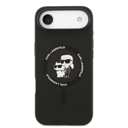 Karl Lagerfeld Liquid Silicone Karl and Choupette MagSafe Case for Apple iPhone 17 Air KLHMP17MSCMKCRHK 3666339549541