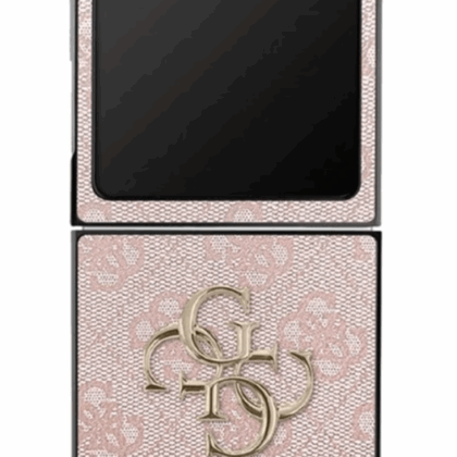 Guess 4G Leather Metal Logo Samsung Galaxy Z Flip 7 Phone case GUHCZF74GMGPI 3666339559342