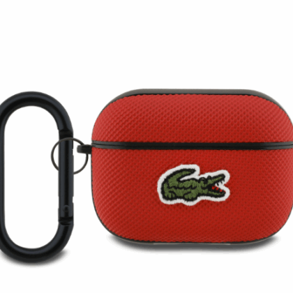 Lacoste Petit Pique Croc Logo Patch Case for Apple AirPods Pro 2 LCAP2PVCR 3666339568580