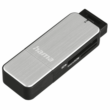 Hama 00123900 USB 3.0 Card Reader Aluminium T-MLX61535 4047443200068