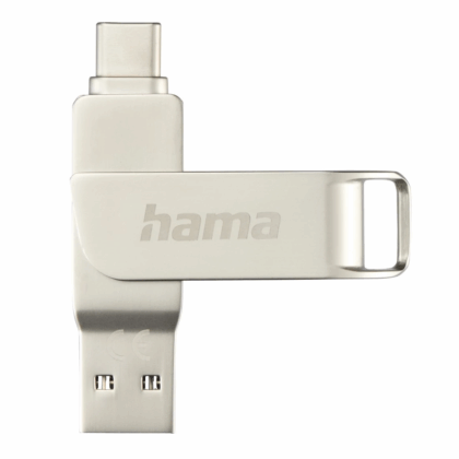 Hama 00182491 C-Rotate Pro 128GB USB 3.0 silver T-MLX61488 4047443474087