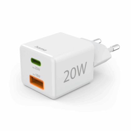 Hama 00201991 Fast Charger 1x USB-C 1x USB-A