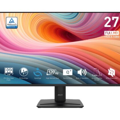 LCD Monitor MSI PRO MP275 E2 27" Business Panel IPS 1920x1080 16:9 120 ?? 1 ms Speakers PROMP275E2  PRO MP275 E2 4711377238229