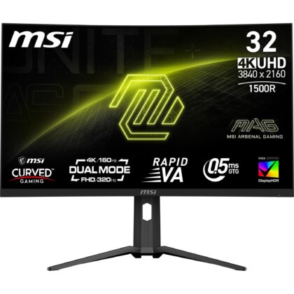 LCD Monitor MSI MAG 321CUPDF 31.5" Gaming/Curved/4K Panel VA 3840x2160 16:9 160 Hz 0.5 ms MAG321CUPDF  MAG 321CUPDF 4711377257060