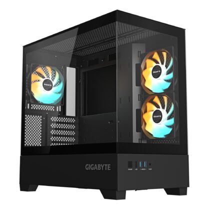 Case GIGABYTE C201 PANORAMIC MidiTower Case product features Rackmountable/Removeable HDD basket/Transparent panel Not included MicroATX MiniITX Colour Black GB-C201P  GB-C201P 4719331555832