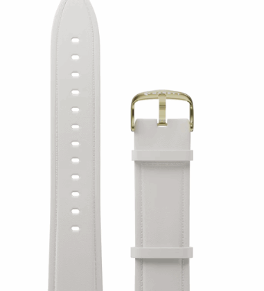 Garett Strap for Smartwatch 20mm PAS_WHITE_LEATHER_20MM 5904238487105