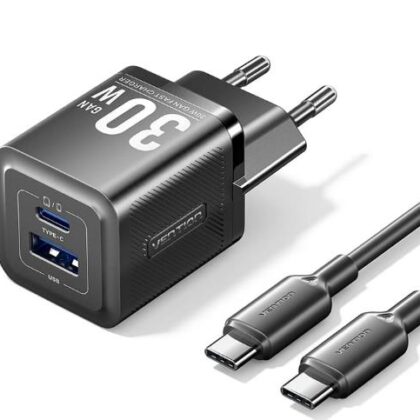 MOBILE CHARGER WALL USB +CABLE/30W 2P TZ-FEQB0-EU-01 VENTION  TZ-FEQB0-EU-01 6922794786356