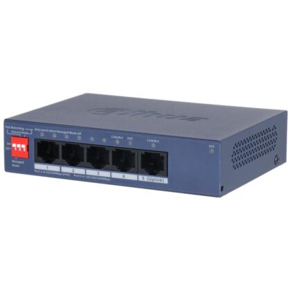 Switch DAHUA DH-CS4005-4ET1GT-36 Type L2 PoE ports 4 40 Watts CS4005-4ET1GT-36  CS4005-4ET1GT-36 6939554913051