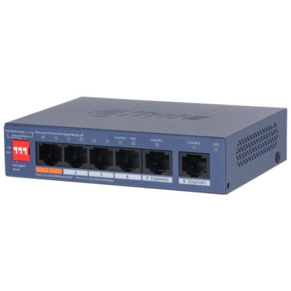 Switch DAHUA DH-CS4006-4ET2GT-60 Type L2 PoE ports 4 CS4006-4ET2GT-60  CS4006-4ET2GT-60 6939554921773