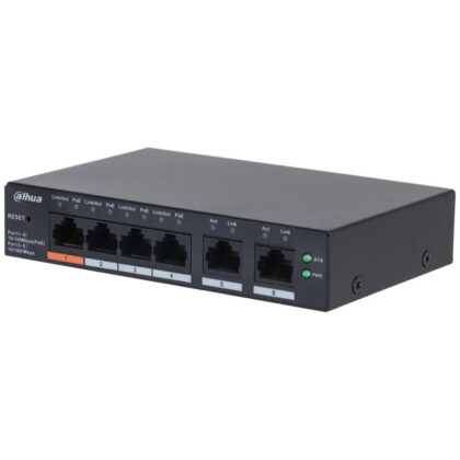 Switch DAHUA DH-CS4006-4ET2ET-60 Type L2 PoE ports 4 60 Watts CS4006-4ET2ET-60  CS4006-4ET2ET-60 6939554935190