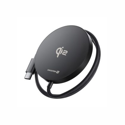 Swissten MagPuck Qi2 Wireless Charger 1.5m (MagSafe compatible) 22055560 8595217493391