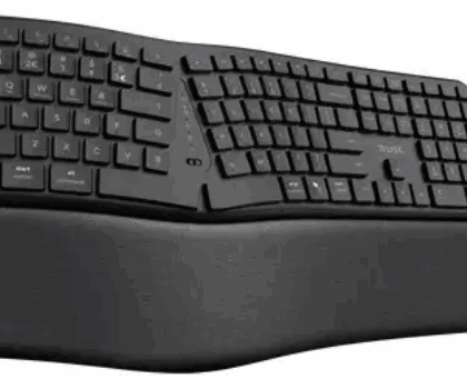 Trust Keyra Wireless Ergonomic keyboard 25459 8713439254594