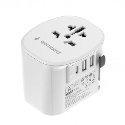 POWER ADAPTER GROUNDED 15W/WHT TPA-EU2A1C15-01-W GEMBIRD  TPA-EU2A1C15-01-W 8716309134989