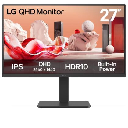 LCD Monitor LG 27 " 2560 x 1440 pixels Quad HD Native aspect ratio 16:9 LCD Flat 27BA54QB-B  27BA54QB-B 8806096431160