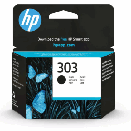 HP 303 T6N02AE Ink Cartridge Black T6N02AE#301 0190780571026