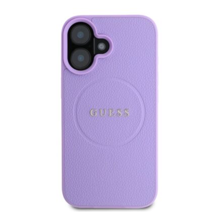 Guess PU Grained Classic Logo MagSafe Case for Apple iPhone 16 GUHMP16SPGHSMMU 3666339303655