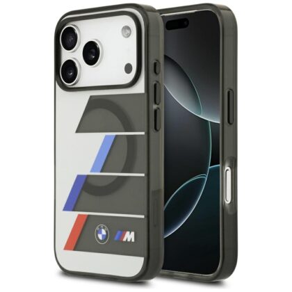 BMW M IML Metal Buttons Tricolor Lines MagSafe Case for Apple iPhone 17 Pro Max BMHMP17X25HTTRIA 3666339487591