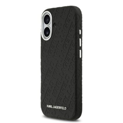 Karl Lagerfeld Grained PU Repeated Logo MagSafe Case for Apple iPhone 17 KLHMP17SPGKLFOFK 3666339496937