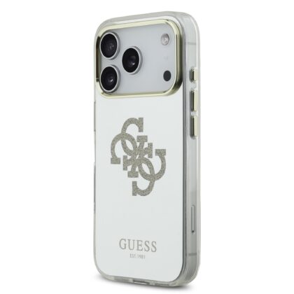 Guess PC/TPU Mirror 4G Glitter Logo MagSafe Case for Apple iPhone 17 Pro Max GUHMP17XHMR4GDG 3666339550448