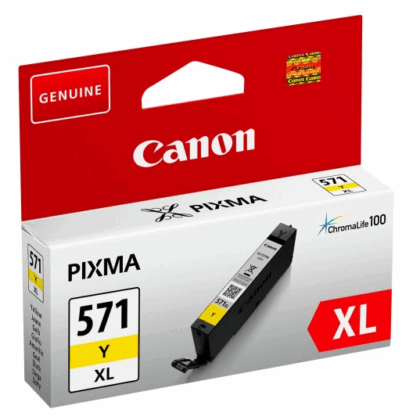 Canon CLI-571Y XL Ink Cartridge Yellow 14ml 0334C001 4549292032888