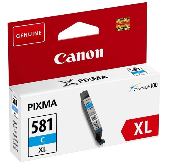 4549292087017 - B2B PC's un WiFi Canon CLI-581XL Ink Cartridge Cyan 8.3 ml 2049C001 4549292087017