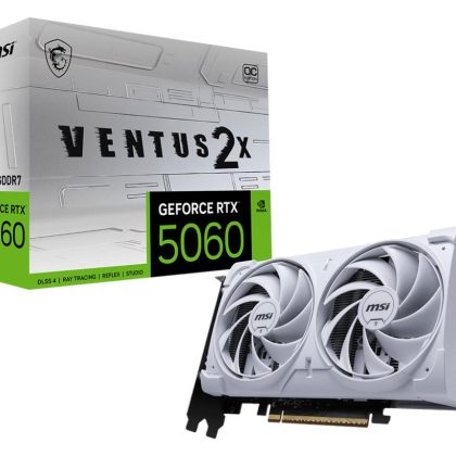 VGA PCIE16 RTX5060 8GB GDDR7/RTX5060 8G VENTUS 2X OC WH MSI  GEFORCE RTX 5060 8G VENTUS 2X OC WHITE 4711377344296