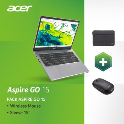 Notebook ACER Aspire Go 15 AG15-42P-R0QU CPU  Ryzen 5 5625U 2300 MHz 15.6" 1920x1080 RAM 16GB SSD 512GB AMD Radeon Graphics Integrated ENG/RUS Windows 11 Home Pure Silver 1.78 kg NX.J7WEL.002  NX.J7WEL.002 4711474594822