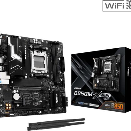 Mainboard ASROCK AMD B850 SAM5 Micro-ATX Memory DDR5 Memory slots 2 B850M-XWIFIR2.0  B850M-X WIFI R2.0 4711581490765