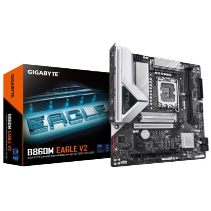 Mainboard GIGABYTE Intel B860 Express LGA1851 Micro-ATX Memory DDR5 Memory slots 2 B860MEAGLEV2  B860M EAGLE V2 4719331869656