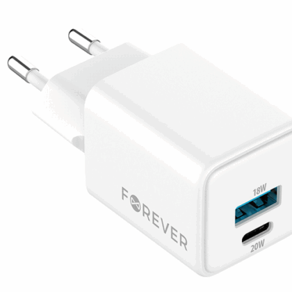 Forever TC-08-20AC GaN PD QC USB-C / USB 20W Charger GSM187239 5900495363992