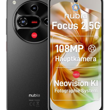 MOBILE PHONE FOCUS 2 5G/8/256GB BLACK NUBIA  NUBIAFOCUS2 BLACK 6902176133930