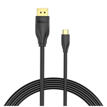 CABLE DP TO USB-C 8K HD/2M BLACK CGYBH VENTION  CGYBH 6922794756045