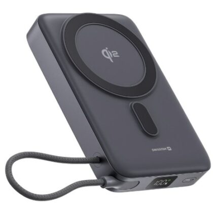 Swissten Qi2 MagSafe Power Bank 15W with Built-in Cable USB-C 10000 mAh 22013979 8595217494350