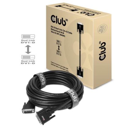 CABLE DVI-D TO DVI-D 10M/M/M CAC-1220 CLUB3D  CAC-1220 8719214471491